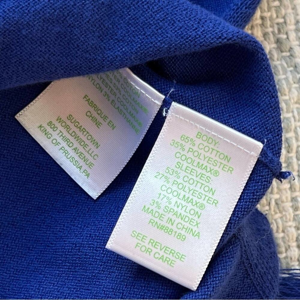 Lilly Pulitzer Martine Royal Blue Tassel Pullover Sweater Women’s Size Small - Picture 7 of 8